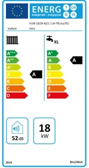 Vaillant ecoTEC Intro 18/24 ErP etiketi