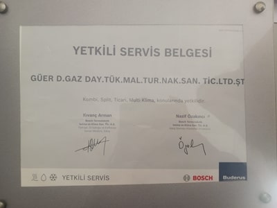 Güer Doğalgaz Bornova Bosch Servisi
